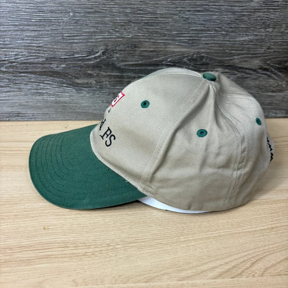Ag Land FS‎ Hat Cap Strap Back Brown Green Seed One Size Adjustable
